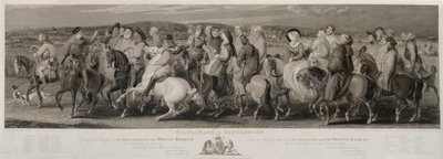 The Pilgrimage to Canterbury, Engraved by James Heath and Luigi Schiavonetti by Thomas Stothard